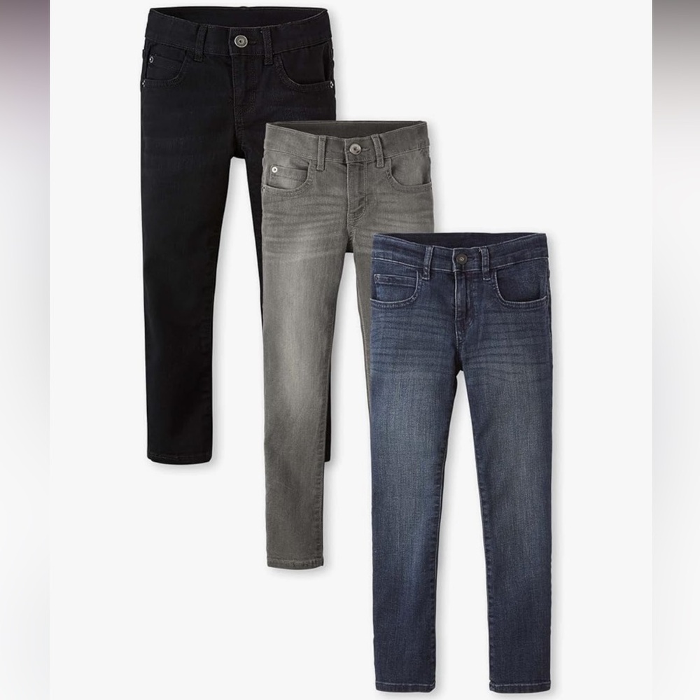 The Children's Place Boys Skinny Jeans Pack of 3 Size 12